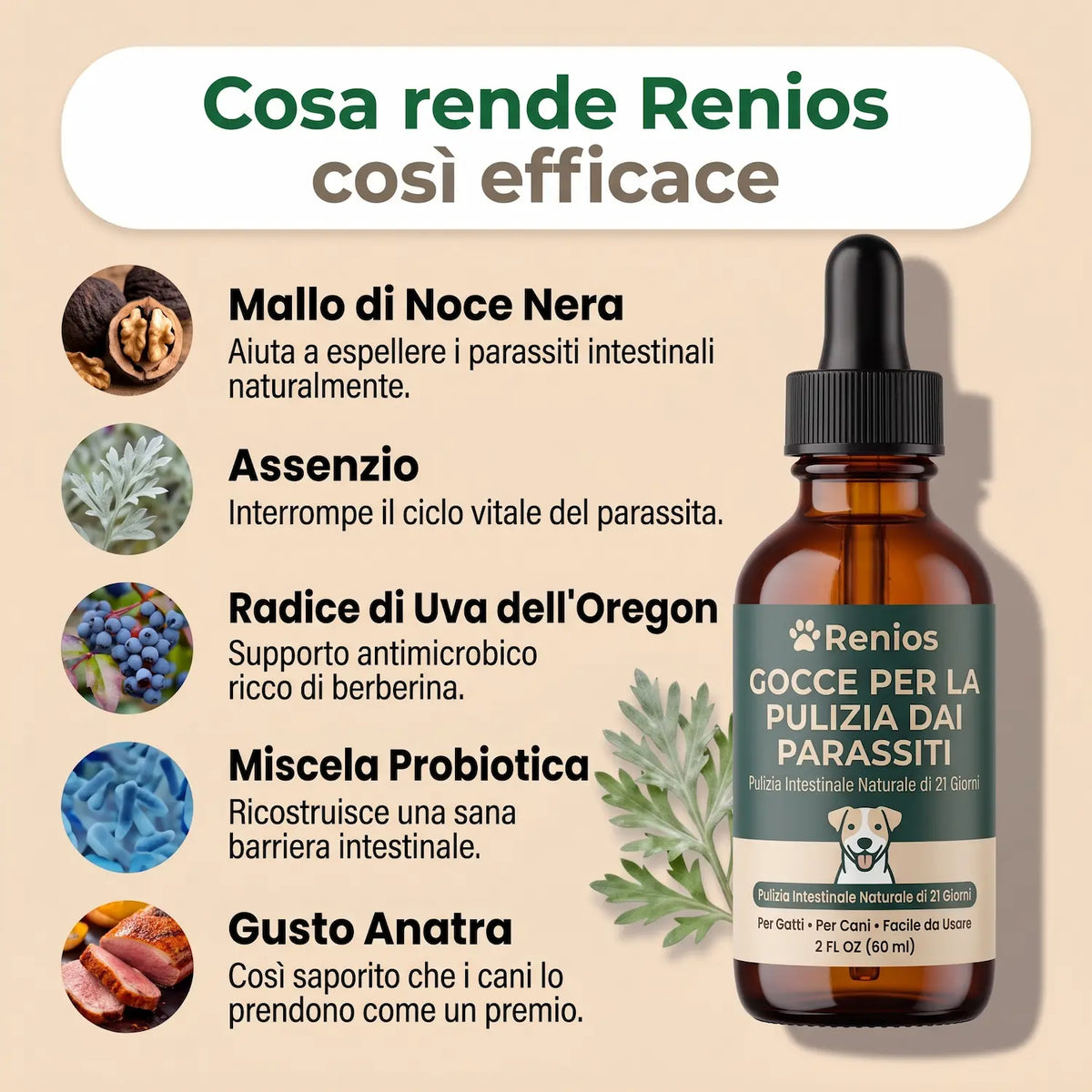 Renios Gocce Anti Parassita