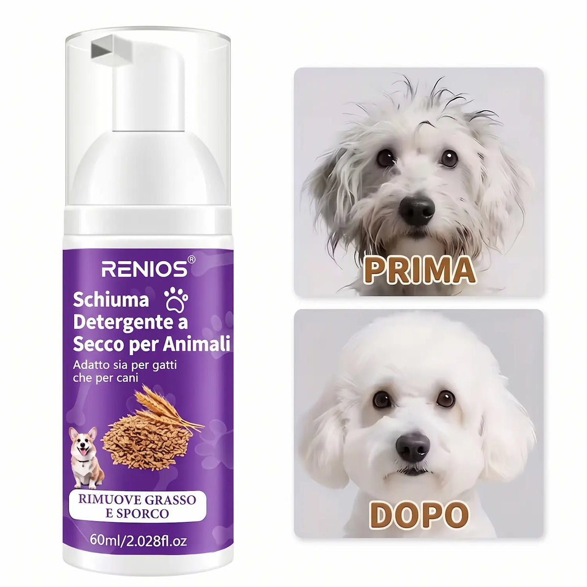 Shampoo a Secco Contro Grasso e Sporco